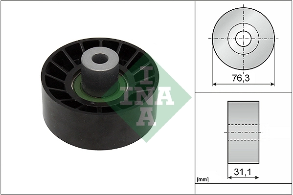 Deflection/Guide Pulley, V-ribbed belt